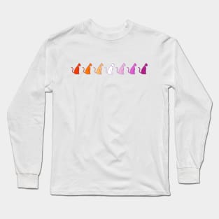 Seven Little Kitties Long Sleeve T-Shirt